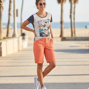 NWOT Caribbean Joe Peach Shorts